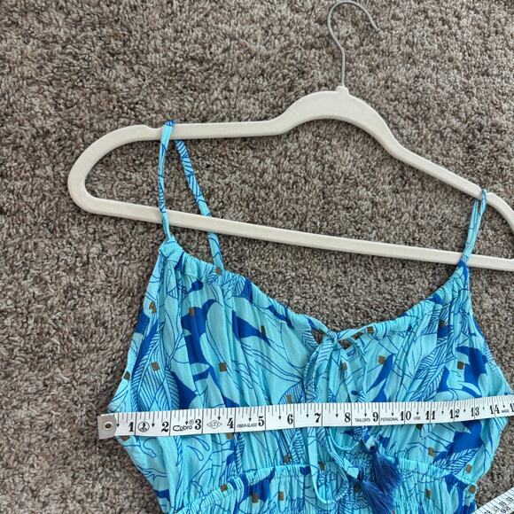 Lusana Women’s Lindi Mini Dress Sz Blue Sz 6 Resort Vacation Tiered EUC - Picture 4 of 13